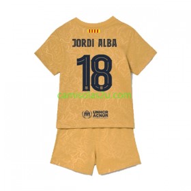 Camisolas de futebol FC Barcelona Jordi Alba 18 Criança Equipamento Alternativa 2022/23 Manga Curta